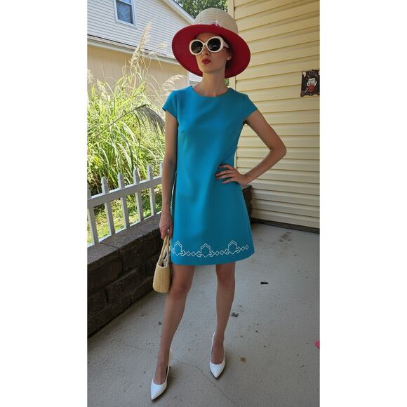 1960s VIVI by Elite Red & Cream Straw Mod Derby Hat | Bowler Boater - Picture 2 of 13